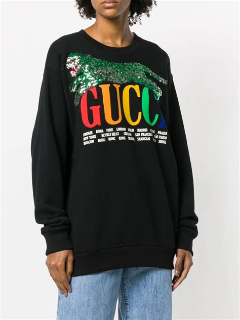 gucci cities sweatshirt|gucci sweatshirt for women.